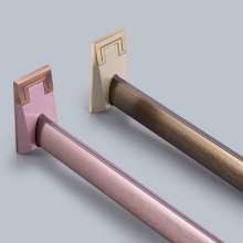 Heart-shaped clothes rail. Clothes pole. Thicken wardrobe. Clothes rail fixed flange clothes rod support hanging rod wardrobe accessories