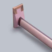 Heart-shaped clothes rail. Clothes pole. Thicken wardrobe. Clothes rail fixed flange clothes rod support hanging rod wardrobe accessories