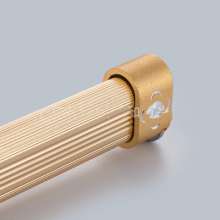 Double fine-grained clothing. Clothes rail. Flat tube clothing through the cabinet inside the hanging rod flange seat clothes rod support aluminum alloy crossbar custom
