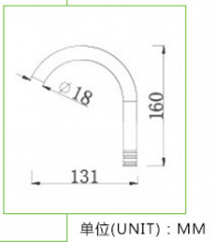 Manufacturers supply faucet accessories Plastic kitchen faucet elbow Faucet elbow TF-5038