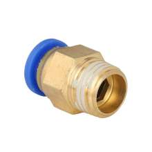 Pu air pipe quick connector PC8-02 thread straight through PC4-M5/10-03/12-04 quick-plug copper pneumatic connector