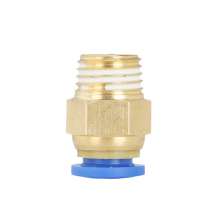 Pu air pipe quick connector PC8-02 thread straight through PC4-M5/10-03/12-04 quick-plug copper pneumatic connector