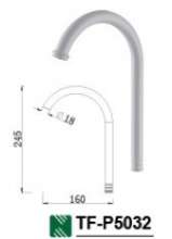 Manufacturers supply faucet accessories Plastic kitchen faucet elbow Faucet elbow TF-P5032