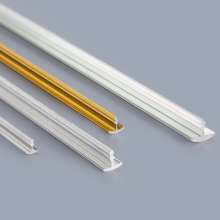 Furniture semi-circular decorative strips. Aluminum toothpick strips T-bars. T-shaped aluminum. Decorative lines. Aluminum strip flat aluminum strips