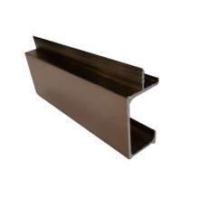 Thickened European handle. Handle. Accessories. Simple type inlaid cabinet aluminum straight edge 18 plate European handle. European handle