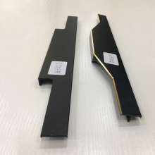Modern aluminum black gold wardrobe handle. Handle. Cabinet handle. Drawer invisible long handle. Custom wholesale