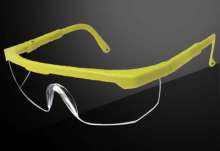 Goggles blue yellow black frame white black protective glasses sputtering anti-acid and alkali prote