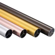 25 reinforced pipe. Tube. Wardrobe hang trousers tube aluminum alloy clothes rail bracket support flange seat Aviation aluminum material 1.0 thick
