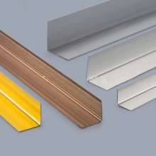 铝合金烤漆条纹铝合金木地板压条平面角铝   铝角边