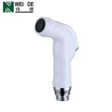 Porcelain White ABS Plastic Toilet Angle Valve Spray Gun Bidet Handheld Nozzle Cleaning Small Shower Set HS-P114-1