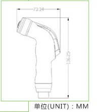 Factory Direct Plating ABS Plastic Toilet Spray Gun Bidet Handheld Nozzle Cleaning Shower Set HS-114