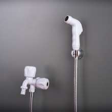Factory Outlet Toilet Angle Valve Spray Gun Bidet Handheld Nozzle Cleaning Small Shower Set HS-P114