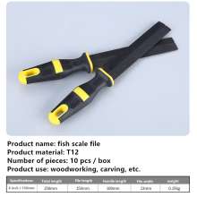 Fish Scale File File Double Color Handle Single Flat File 300mm Semi-circular File Round File Triangular File File