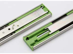 4515 double spring ball slide rail. Track. Slide to three section buffer cabinet track mute buffer damping household hardware wholesale