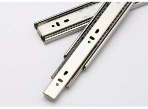 45 Damping Silent Cabinet Slide Rails. Tracks. Slide Rails. Three Section Steel Ball Drawer Slide Rail Buffer Rail Furniture Hardware Wholesale