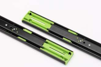 45 Damping Silent Cabinet Slide Rails. Tracks. Slide Rails. Three Section Steel Ball Drawer Slide Rail Buffer Rail Furniture Hardware Wholesale