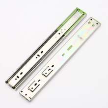 45 Damping Silent Cabinet Slide Rails. Tracks. Slide Rails. Three Section Steel Ball Drawer Slide Rail Buffer Rail Furniture Hardware Wholesale