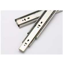 Special custom three section steel ball slide rail. Track. Silent drawer slide hydraulic stainless steel damping cabinet rail wholesale