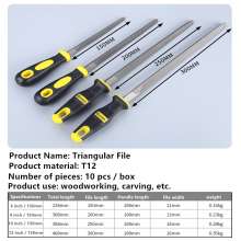 File Double-colored handle Single flat file 300mm semi-circular file Round file Triangular file File