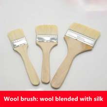 Wooden handle wool brush wooden handle fine brush pure wool brush wooden soft brush indoor fine decoration brush brush