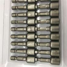 8 * 45mm Magnetic Hex Socket Outer Hex Socket Strong Magnetic Screw Socket Strong Magnetic Hex Socket 6 Angle Socket Hex Wind Socket Hex Socket