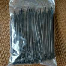 Black Nylon Cable Tie Self-locking Nylon Cable Tie 4 * 200mm Fixed Buckle Harness Bundle Plastic Binding Tape Cable Ties Ties