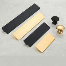Cabinet aluminum handle, modern minimalist handle, wardrobe drawer handle, door cabinet handle, small Nordic handle, new American style shoe handle, hardware accessories cabinet handle, furniture acce