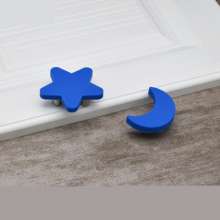 Personalized new children's room wardrobe handle accessories, cartoon handle accessories, star moon moon white cloud door handles, drawer handles, handles, bump prevention handles, furniture accessori