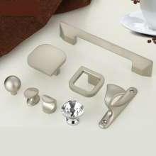 Wardrobe handle accessories, European-style American handles, modern minimalist cabinet handles, drawer door handles, single-hole circular crystal handles, furniture accessories, hardware accessories,