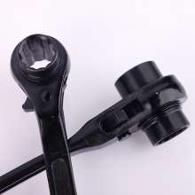 Pointed tail ratchet wrench 45 steel electrophoresis pointed tail ratchet wrench black two-way pointed tail ratchet socket wrench ratchet wrench