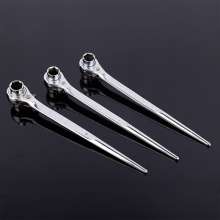 Chrome pointed ratchet wrench 45 steel pointed ratchet wrench black two-way pointed ratchet socket wrench ratchet wrench