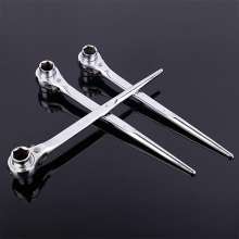 Chrome pointed ratchet wrench 45 steel pointed ratchet wrench black two-way pointed ratchet socket wrench ratchet wrench