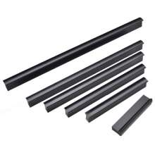 Simple extension furniture handle, black cabinet handle, furniture door handle, European and American style wardrobe accessories, drawer cabinet handle, matte black small handle, extension furniture a