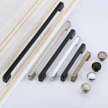 Black wardrobe door handles, modern minimalist furniture handles, drawer handle accessories, antique furniture single-hole handles, European cabinet handles, American furniture handles, furniture acce