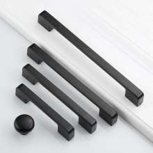 Black wardrobe door handles, modern minimalist furniture handles, drawer handle accessories, antique furniture single-hole handles, European cabinet handles, American furniture handles, furniture acce