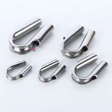 Stainless Steel Tube Collar. Wire Rope Fitting. 304 Wire Rope Tube Chicken Heart Ring Stainless Steel Collar Wire Rope Collar Round Collar