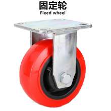 Heavy Duty Plastic Core Arc Korean Caster 4 Inch 5 Inch 6 Inch 8 Inch Steering Wheel Fixed Wheel Universal Wheel Universal Brake Caster Polyurethane Orientation Wheel Wheel Bearing 240-400KG