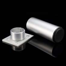 Aluminum alloy cabinet feet, height-adjustable table feet, customizable cylindrical feet, adjustable feet, furniture feet, support feet, furniture legs, cabinet legs, furniture accessories, furniture