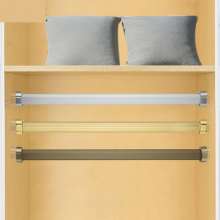 Aluminum clothes rail, clothes rail sold separately, thickened double tube for wardrobe, thickened clothes rail, reinforced clothes rail, custom cut clothes rail, cabinet clothes rail