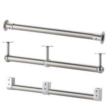 Clothes rail hanger accessories, cabinet fixing accessories, stainless steel tube clothes rail accessories, flange seat clothes rod covers, clothes rail base accessories, round pipe support rods, towe