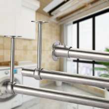 Clothes rail hanger accessories, cabinet fixing accessories, stainless steel tube clothes rail accessories, flange seat clothes rod covers, clothes rail base accessories, round pipe support rods, towe