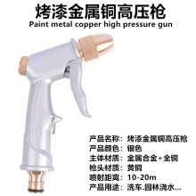 Pilot paint metal copper high-pressure water gun car high-pressure water gun flush watering high-pressure gun green plastic gun car wash water gun high-pressure water gun shower gun garden spray gun