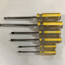 Transparent yellow color crystal handle screwdriver color cross single screwdriver screwdriver screwdriver screwdriver screwdriver screwdriver