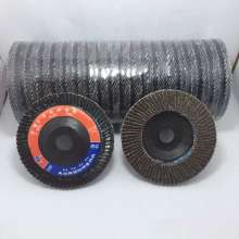 100 type / 4 inch louver wheel 72-page calcined 75mm mesh cover flat abrasive cloth wheel polishing wheel
