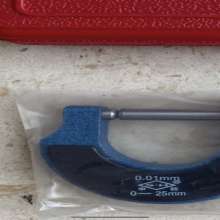 Shanghai Shengong Machinery Micrometer card Micrometer card 0-25mm with spiral micrometer outer diameter micrometer wall thickness micrometer measuring ruler ruler