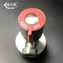 USU304 stainless steel red and blue wheel triangle valve thickened water inlet valve kitchen hot and cold water angle valve angle valve decoration 101HL