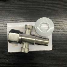 SUS304 stainless steel angle valve. Plumbing bathroom accessories. Bidet. One in and two out thickened triangular valves. Double outlet angle valve. Three-way angle valve D15
