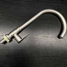 SUS304 Vertical Ball Faucet 304 Vertical Bend Faucet 519g Vegetable Basin Faucet Single Cold Faucet