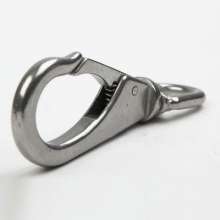 304 stainless steel universal hook. Wire rope accessories. M4 (0 #) chain buckle keychain spring hook dog buckle swivel hook
