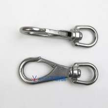 304 stainless steel universal hook. Wire rope accessories. M4 (0 #) chain buckle keychain spring hook dog buckle swivel hook